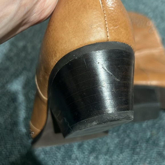 BOTKIER Women's Tammy Studded Western Boots 9.5 cognac tan line dance shoes - Picture 12 of 15